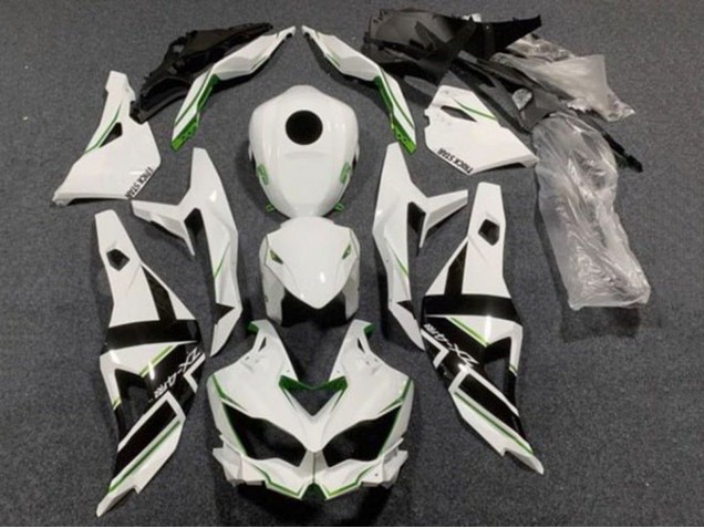 Kawasaki ZX4R ZX-4RR Motorrad Verkleidung 2019-2025 - Weiss Schwarz Grun