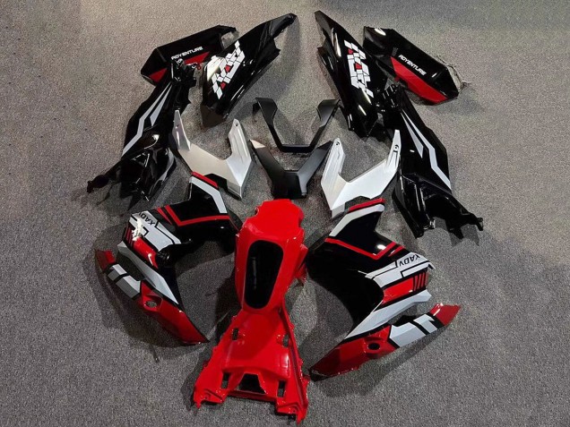 Honda ADV160 Motorrad Verkleidung 2022-2024 - Silber Rot Glanzendes Schwarz