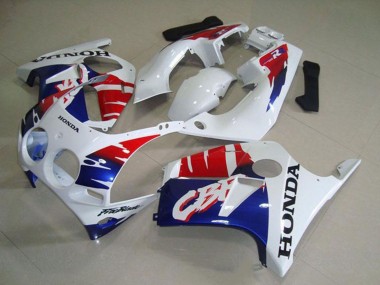 Honda CBR250RR MC19 Motorrad Verkleidung 1988-1989 - Weiss Rot Blau