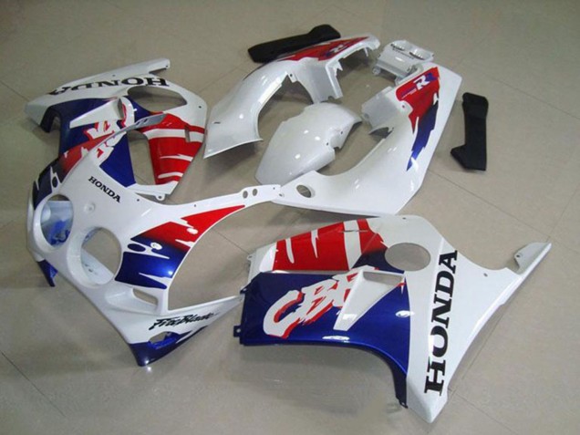 Honda CBR250RR MC19 Motorrad Verkleidung 1988-1989 - Weiss Rot Blau