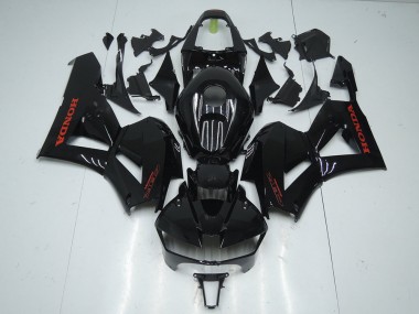 Honda CBR600RR Motorrad Verkleidung 2013-2023 - Glanzendes Schwarz Rot Aufkleber