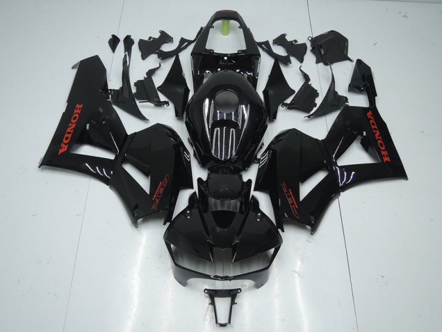 Honda CBR600RR Motorrad Verkleidung 2013-2023 - Glanzendes Schwarz Rot Aufkleber