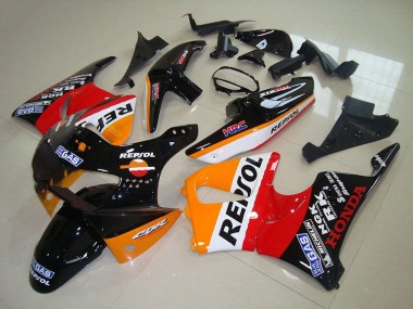 Honda CBR900RR 919 Motorrad Verkleidung 1998-1999 - Orange Weiss Rot Glanzendes Schwarz Repsol