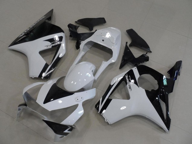Honda CBR900RR 954 Motorrad Verkleidung 2002-2003 - Weiss Glanzendes Schwarz