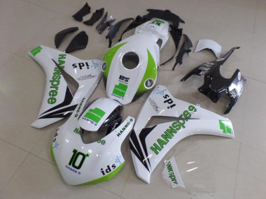 Honda CBR1000RR Motorrad Verkleidung 2008-2011 - Weiss Grun Glanzendes Schwarz Hannspree 10