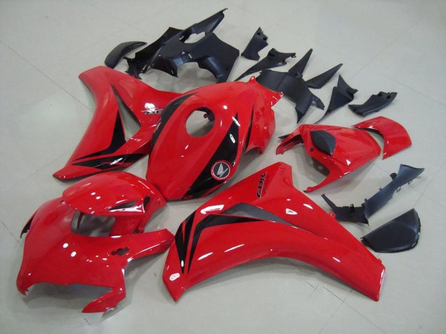 Honda CBR1000RR Motorrad Verkleidung Kit 2008-2011 - Rot Glanzendes Schwarz OEM Stil