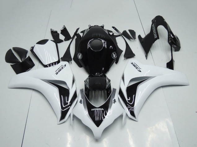 Honda CBR1000RR Motorrad Verkleidungen Kit 2008-2011 - Weiss Glanzendes Schwarz