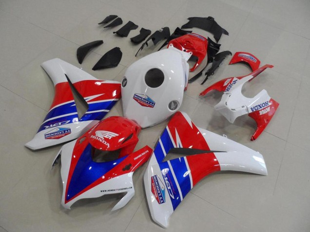 Honda CBR1000RR Motorrad Verkleidung 2008-2011 - Weiss Rot Blau TT Legends Motul