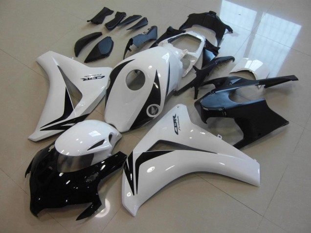 Honda CBR1000RR Motorrad Verkleidung Kit 2008-2011 - Weiss Glanzendes Schwarz