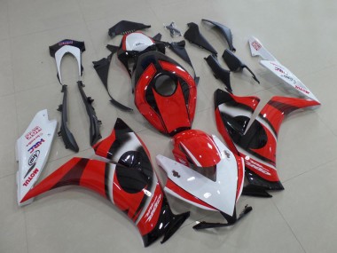 Honda CBR1000RR Motorrad Verkleidung 2012-2016 - Weiss Rot Glanzendes Schwarz