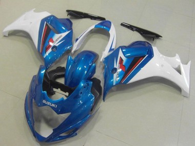 Suzuki GSX650F Motorrad Verkleidung 2008-2013 - Weiss Blau