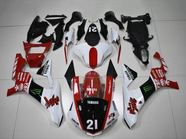 Yamaha YZF R1 Motorrad Verkleidung 2015-2019 - Weiss Rot Glanzendes Schwarz Grun Monster Motul YSP