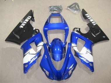 Yamaha YZF R1 Motorrad Verkleidung 1998-1999 - Blau Weiss Glanzendes Schwarz