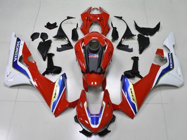 Honda CBR1000RR Motorrad Verkleidung 2017-2023 - Weiss Rot Blau HRC