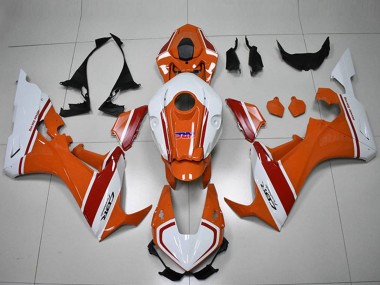 Honda CBR1000RR Motorrad Verkleidung 2017-2023 - Weiss Orange Rot HRC