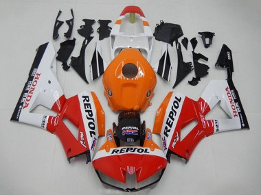 Honda CBR1000RR Motorrad Verkleidung 2012-2016 - Orange Weiss Rot Glanzendes Schwarz Repsol HRC