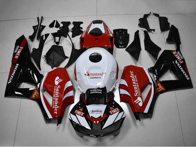 Honda CBR1000RR Motorrad Verkleidung 2012-2016 - Weiss Rot Glanzendes Schwarz Santunder