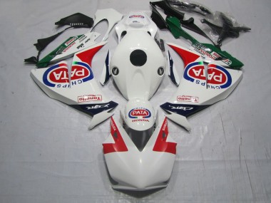 Honda CBR1000RR Motorrad Verkleidung 2012-2016 - Weiss Rot Blau Grun Pata