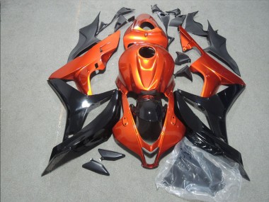 Honda CBR1000RR Motorrad Verkleidung 2008-2011 - Orange Glanzendes Schwarz