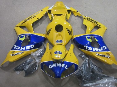 Honda CBR1000RR Motorrad Verkleidung 2006-2007 - Gelb Blau Kamel