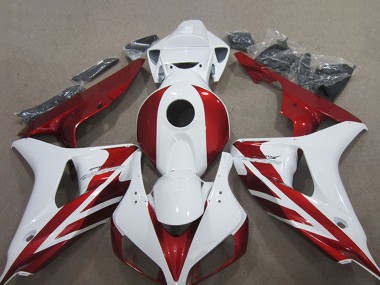 Honda CBR1000RR Motorrad Verkleidung Kit 2006-2007 - Weiss Rot