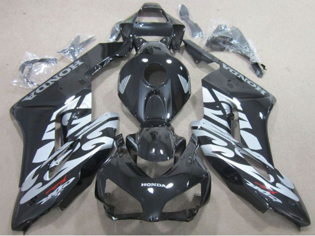 Honda CBR1000RR Motorrad Verkleidung 2004-2005 - Glanzendes Schwarz Silber