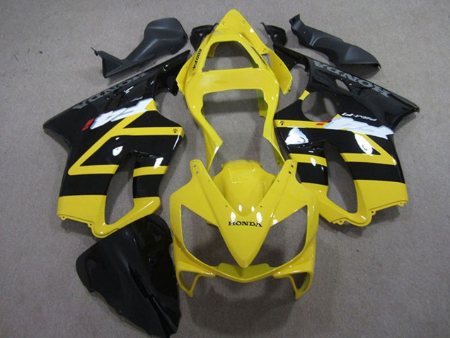 Honda CBR600 F4i Motorrad Verkleidung Kit 2001-2003 - Gelb Glanzendes Schwarz