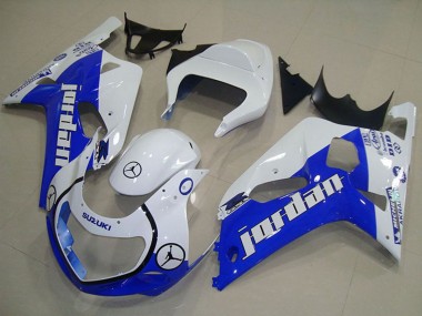 Suzuki GSXR 750 Motorrad Verkleidung 2001-2003 - Weiss Blau Jordan