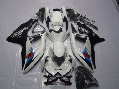 Suzuki GSXR 1000 Motorrad Verkleidung Kit 2007-2008 - Weiss Blau Schwarz Rot