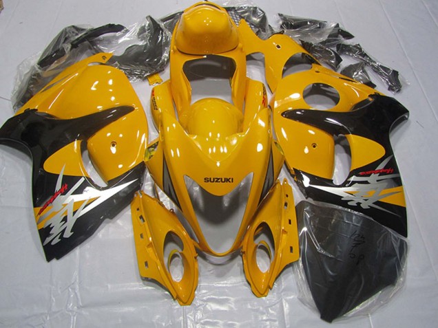 Suzuki GSXR 1300 Hayabusa Motorrad Verkleidung 2008-2020 - Gelb Schwarz