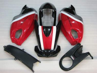 Ducati Monster 696 Motorrad Verkleidung Kit 2008-2012 - Weiss Rot Glanzendes Schwarz
