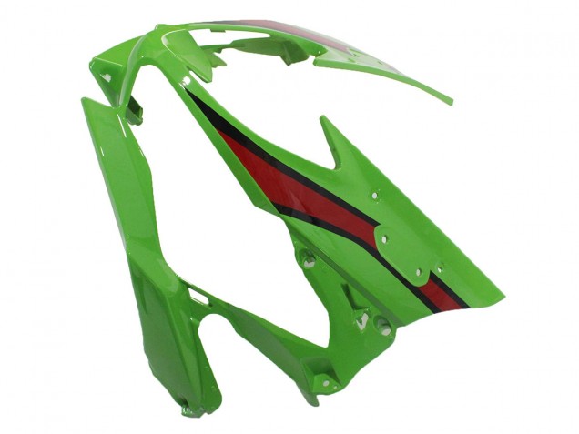 Kawasaki ZX6R Motorrad Verkleidung 2019-2022 - Grun Glanzendes Schwarz Weiss Rot