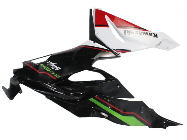 Kawasaki ZX6R Motorrad Verkleidung 2019-2022 - Grun Glanzendes Schwarz Weiss Rot
