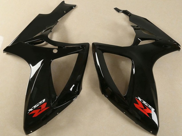 Suzuki GSXR 600/750 Motorrad Verkleidung 2006-2007 - Glanzendes Schwarz