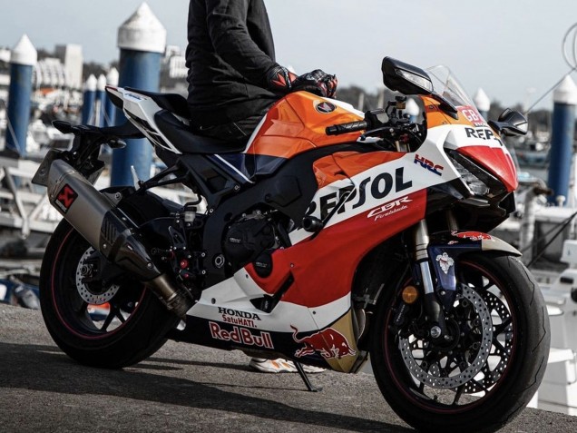 Honda CBR1000RR Motorrad Verkleidung 2017-2023 - Orange Weiss Rot Glanzendes Schwarz Repsol Red Bull