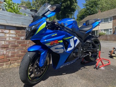 Suzuki GSXR 1000 Motorrad Verkleidung 2009-2016 - Blau Grun Weiss