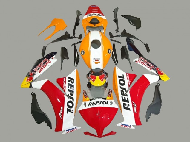 Honda CBR1000RR Motorrad Verkleidung 2012-2016 - Weiss Orange Rot Gelb HRC Repsol