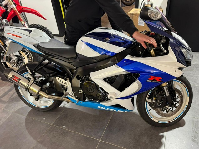 Suzuki GSXR 600/750 Motorrad Verkleidung 2008-2010 - Weiss Blau Rot