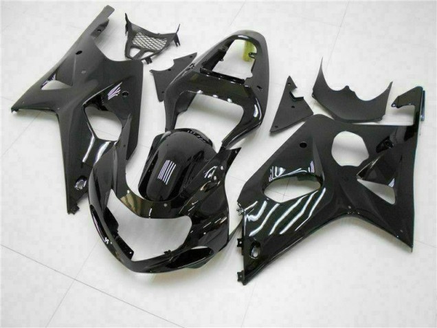 Suzuki GSXR 1000 K1 2000-2002 Verkleidungen - Glänzend Schwarz