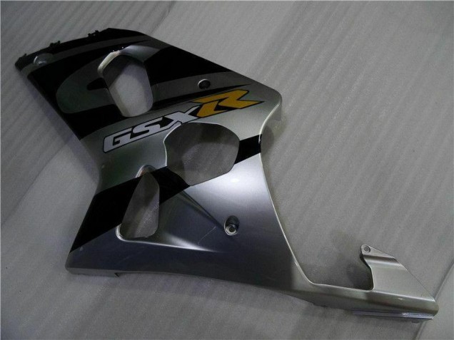 Suzuki GSXR 1000 K1 2000-2002 Verkleidungen - Silber Schwarz Suzuki GSXR 1000 K1 2000-2002 Verkleidungen - Silber Schwarz