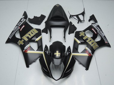 Suzuki GSXR 1000 K3 2003-2004 Verkleidungen - Matt Schwarzer Rizla