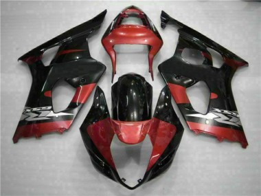 Suzuki GSXR 1000 K3 2003-2004 Verkleidungen - Rot Schwarz