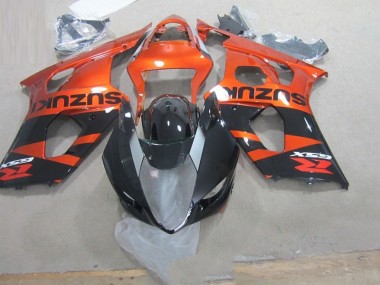 Suzuki GSXR 1000 K3 2003-2004 Verkleidungen - Schwarz Orange