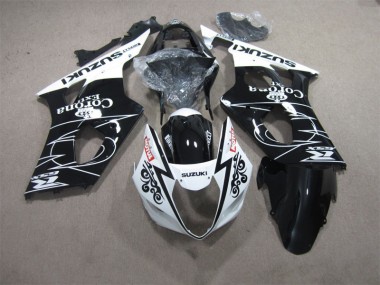 Suzuki GSXR 1000 K3 2003-2004 Verkleidungen - Schwarz Weiß Corona Extra Motul
