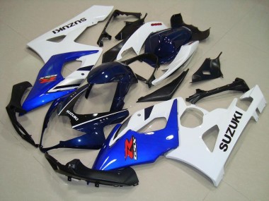Suzuki GSXR 1000 K5 2005-2006 Verkleidungen - Blau Weiß Schwarz
