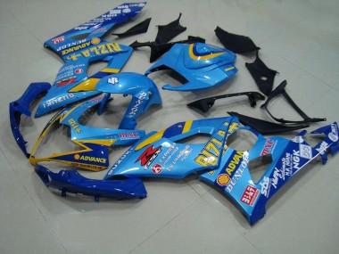 Suzuki GSXR 1000 K5 2005-2006 Verkleidungen - Hell blau Rizla