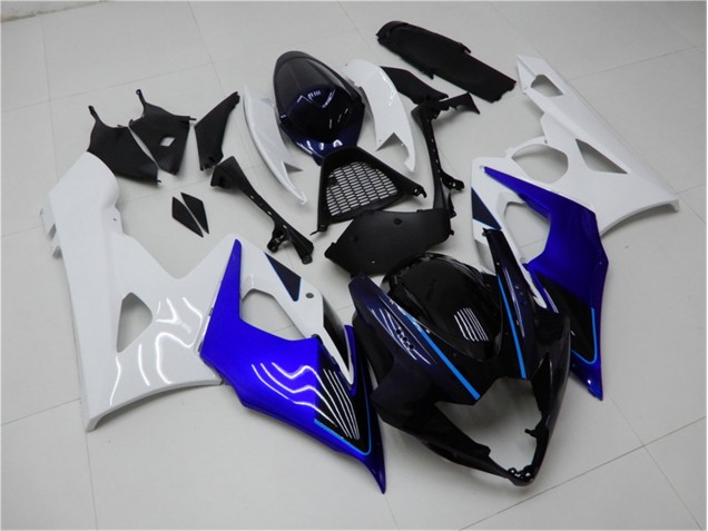 Suzuki GSXR 1000 K5 2005-2006 Verkleidungen & Plastik - Blau Weiß
