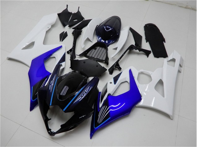 Suzuki GSXR 1000 K5 2005-2006 Verkleidungen & Plastik - Blau Weiß