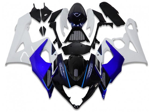 Suzuki GSXR 1000 K5 2005-2006 Verkleidungen & Plastik - Blau Weiß