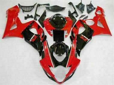 Suzuki GSXR 1000 K5 2005-2006 Verkleidungen - Rot Schwarz